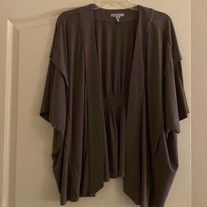 BCBGirls taupe flowy coverup M